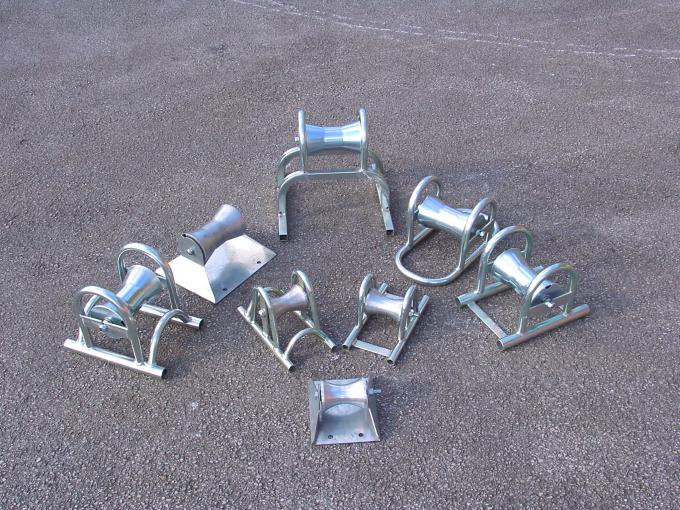 Steel Cable Pulling Pulley V Shaped Cable Rollers Roller 60mm Diameter